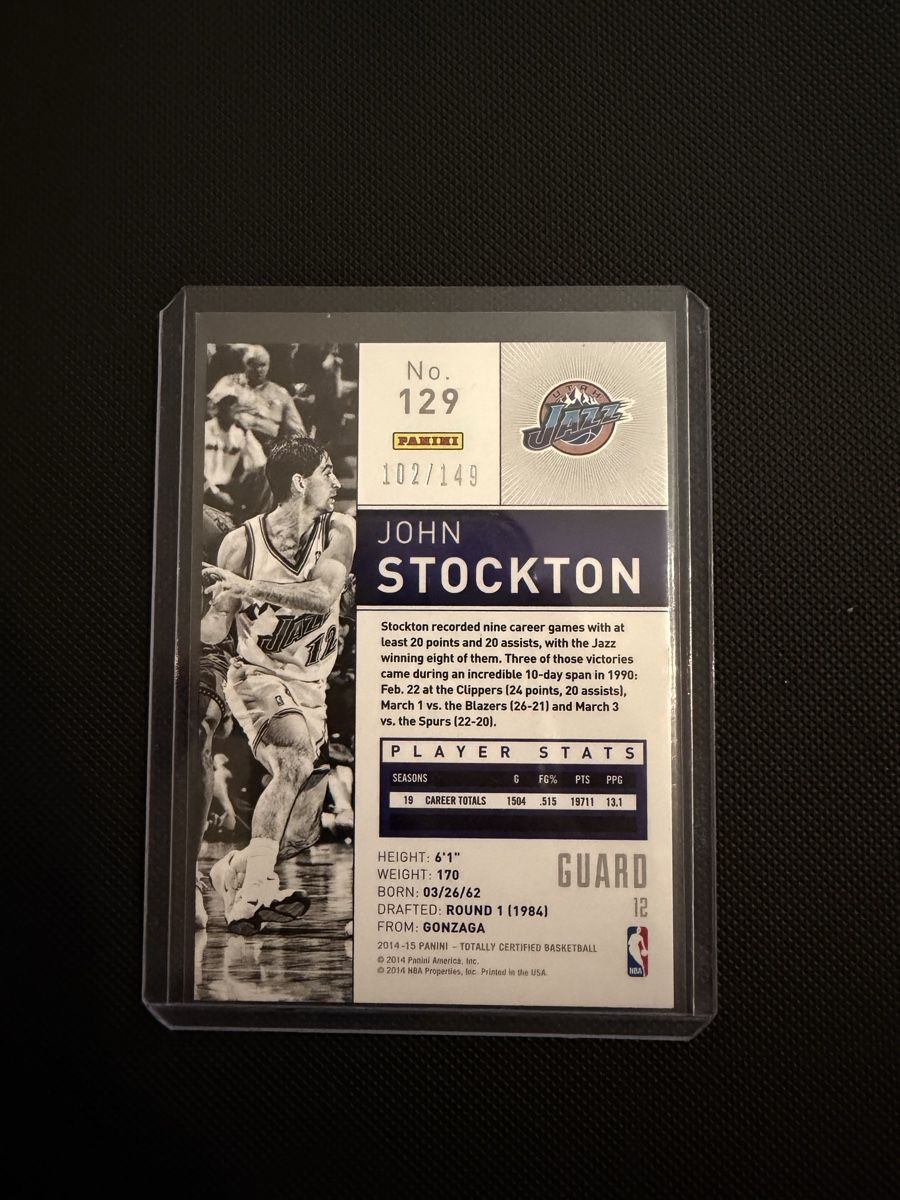 Nba Carte collezionabili: John Stockton Totally Certified 102/149 – Nuovo (secondo la descrizione) da Lenzburg venduto da fastbreakcards 1
