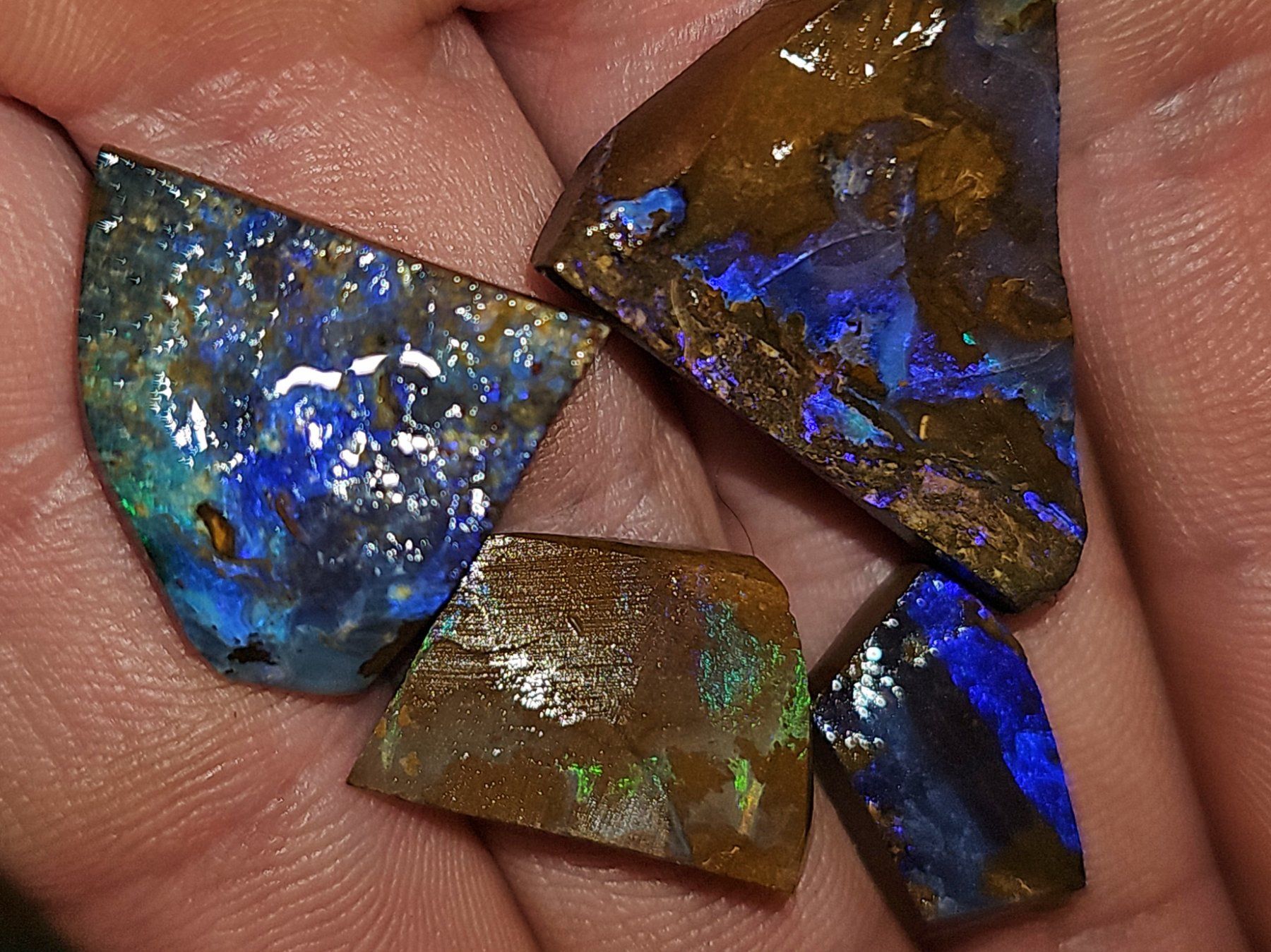 Pietre preziose: Australische Boulder Opal Rohsteine – Nuovo e nell'imballaggio originale da Uerkheim venduto da Winwinner 4