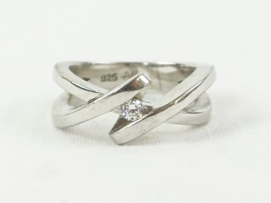 Ringe: Silberring 925 mit Stein Gr. – Gebraucht aus Pratteln von Restwert_Pratteln