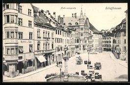 Schaffhausen, Frohnwaagplatz m. Apotheke
