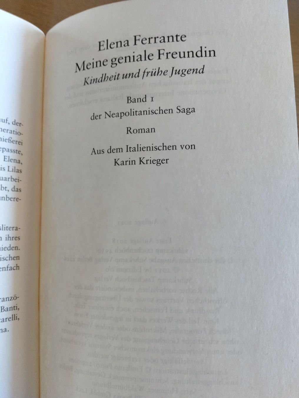 Bücher: Buch: Meine Geniale Freundlin – Gebraucht aus Rorschacherberg von Voegeli92 2
