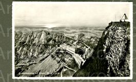 AK sw Pilatus- Kulm NW Hotel, Sonnenuntergang ≈ 1947