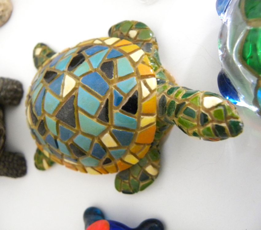 Garneck Schildkröten-Figuren Aus Muschel – 8 Stück Deko Für Zuhause