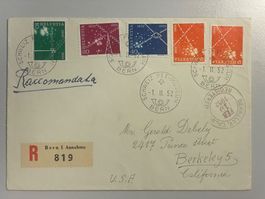 1952 Brief Schweiz - Berkeley USA