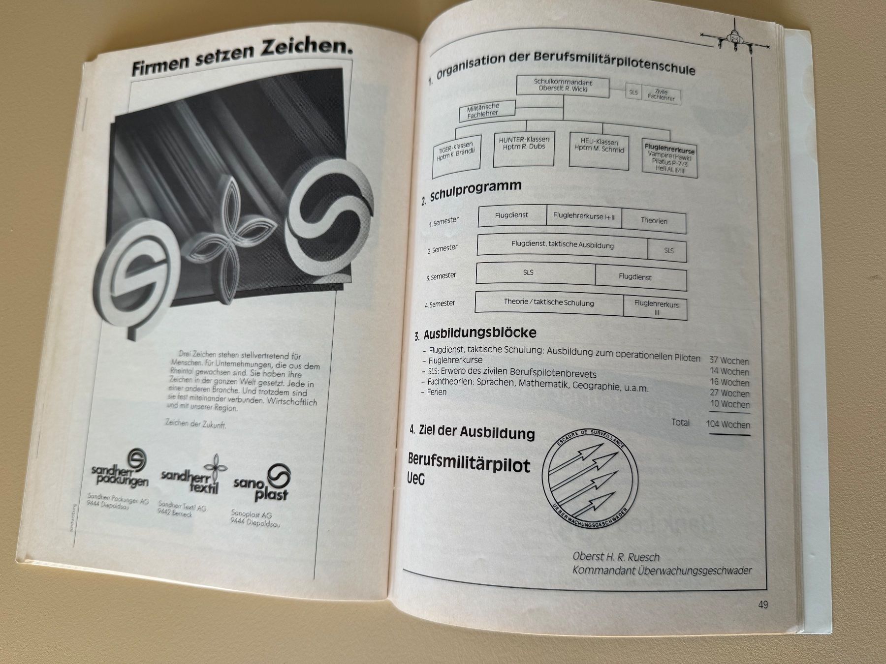 Schweizer Armee Documenti: Broschüre AMEF 1987 Dübendorf - Schweizer Luftwaffe – Usato da Brütten venduto da Hst1 7