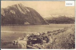 Lago di Lugano - Bissone veduta verso Lugano