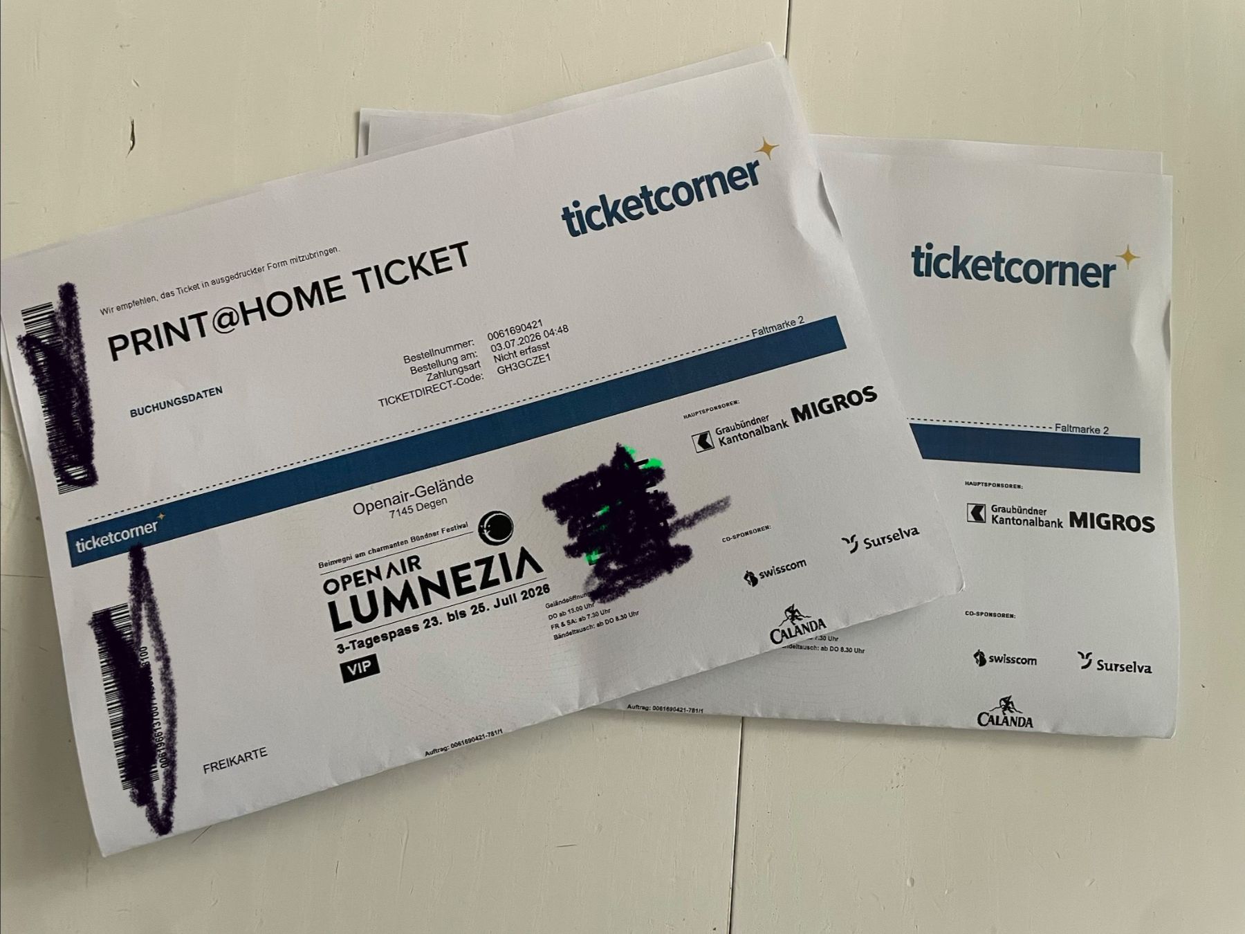 Tickets: VIP 3-Tagespass Lumnezia – Neu (gemäss Beschreibung) aus Sissach von cla_6pks