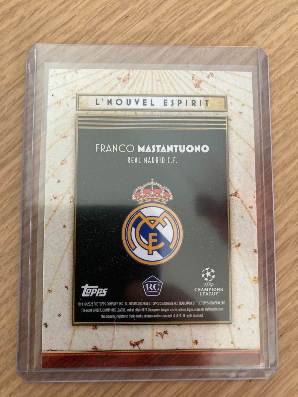 Topps Sammelbilder & Trading cards: Topps Deco - Franco Mastantuono RC – Gebraucht aus La Tour-de-Peilz von Tyalos_Cards 1