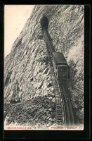 Pilatusbahn, Bahn vor dem Tunnel in der 