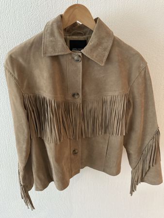 Echtlederjacke mit Fransen NEU
