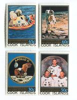 Briefmarken "Apollo 11". Cookinseln.