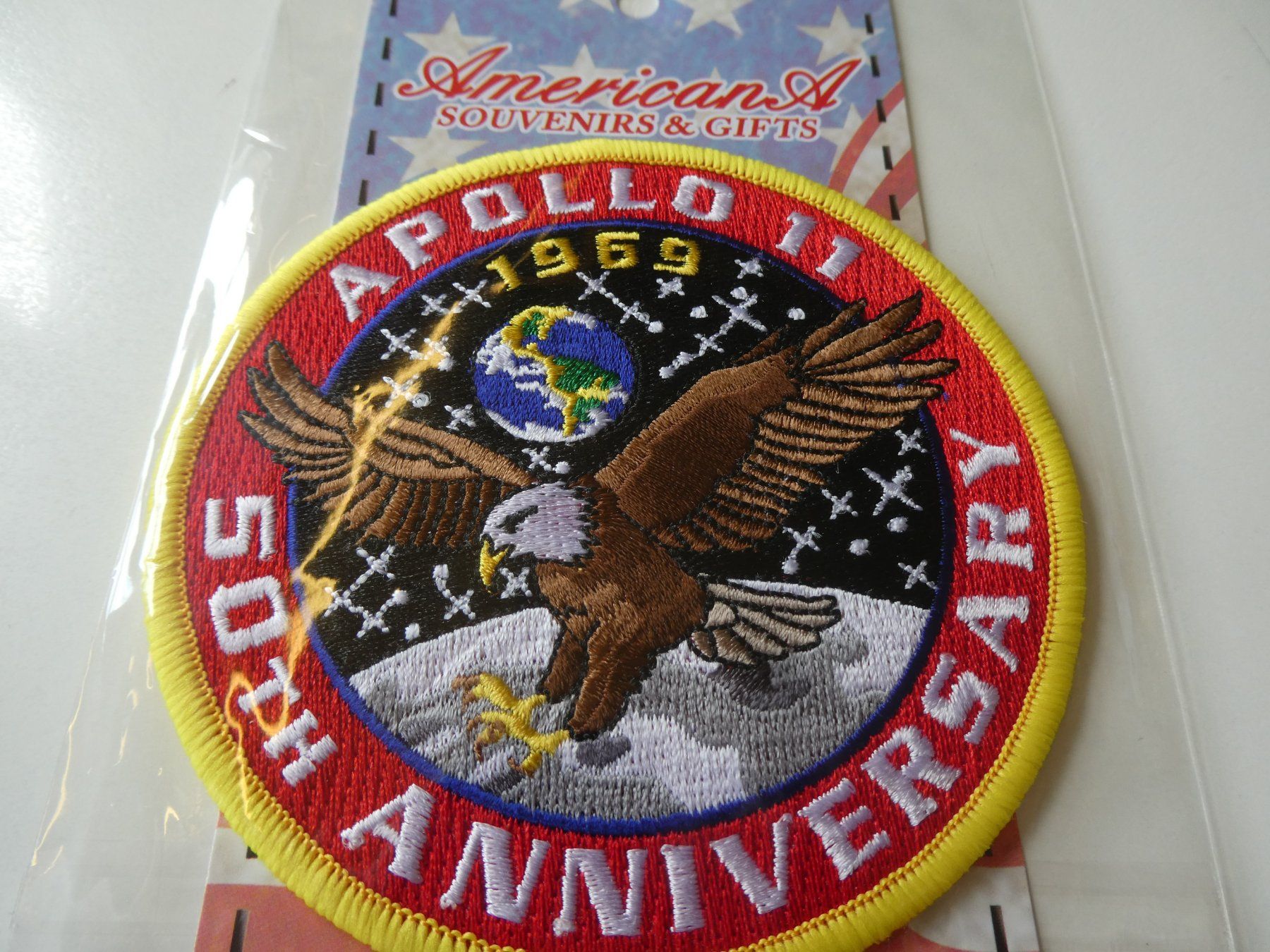 Placchette & Badge: USA gesticktes Abzeichen  10mm, Apollo 11 – Nuovo (secondo la descrizione) da Hinterforst venduto da Rohusri 1