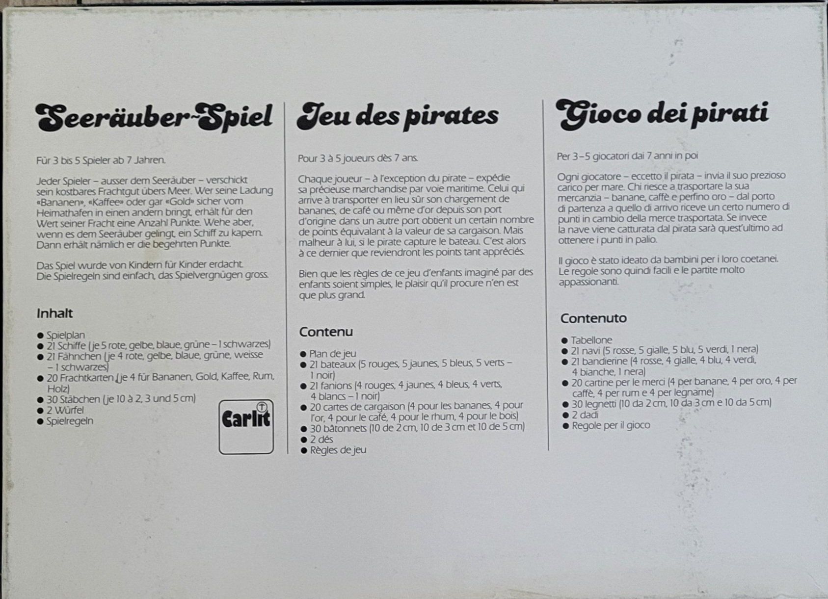 Giochi: Seeräuber – Usato da altendorf venduto da keskomat 2