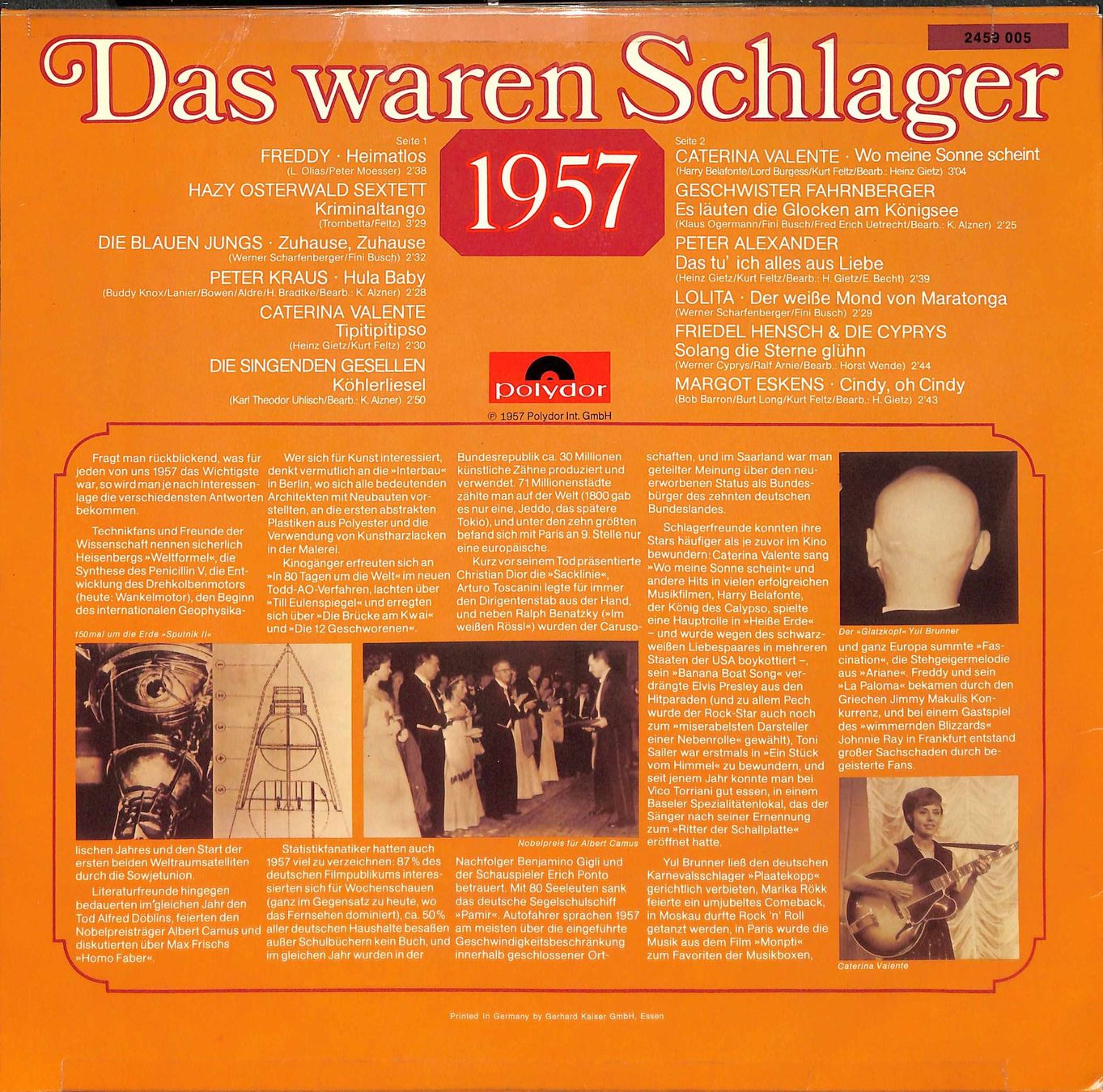 Dischi in vinile: LP: Das waren Schlager - 1957 – Usato da Trimmis venduto da Dres2 1