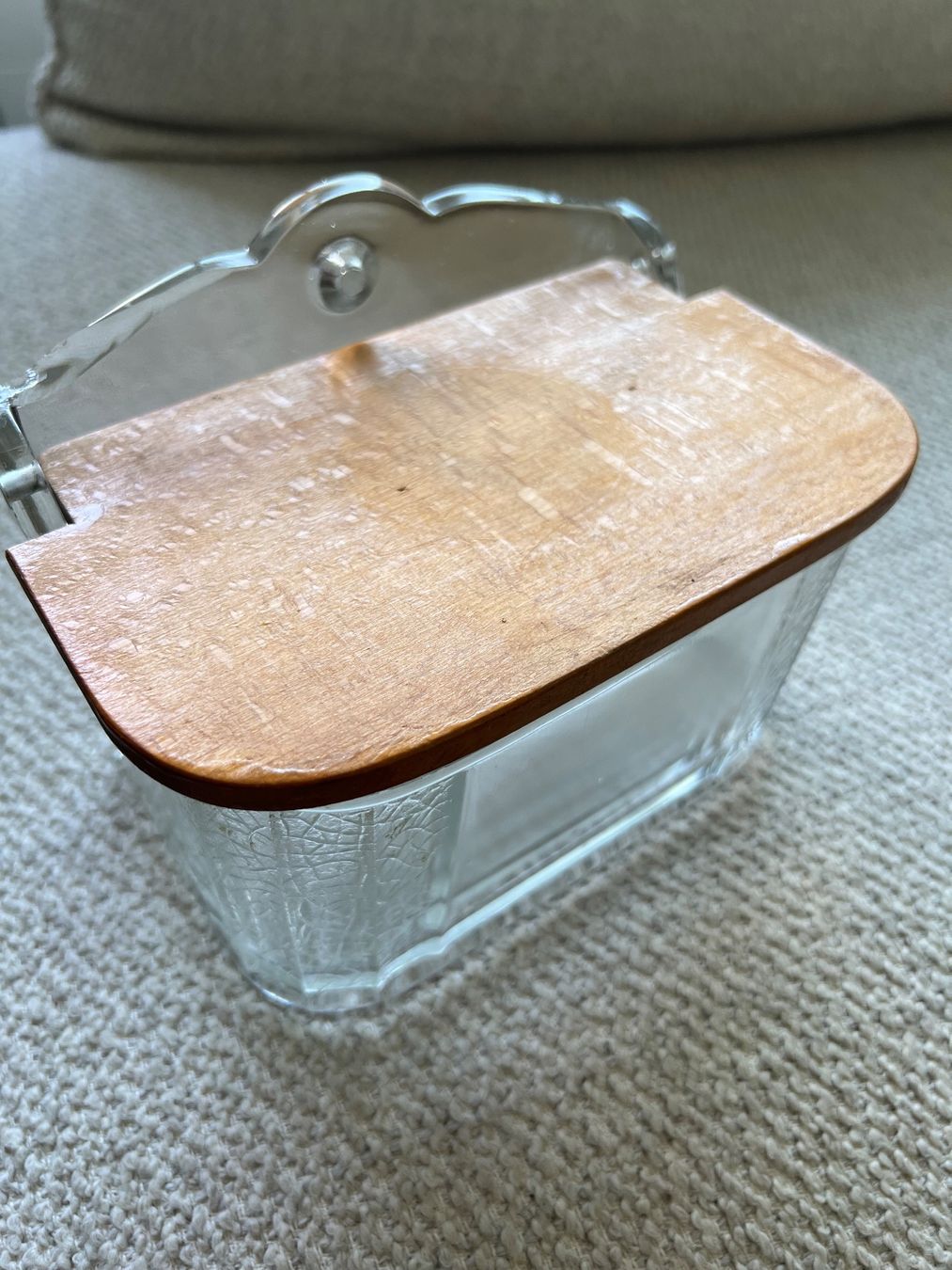 Verres: Salzmeste mit Holzdeckel – D'occasion à Jona par Sariksa 5