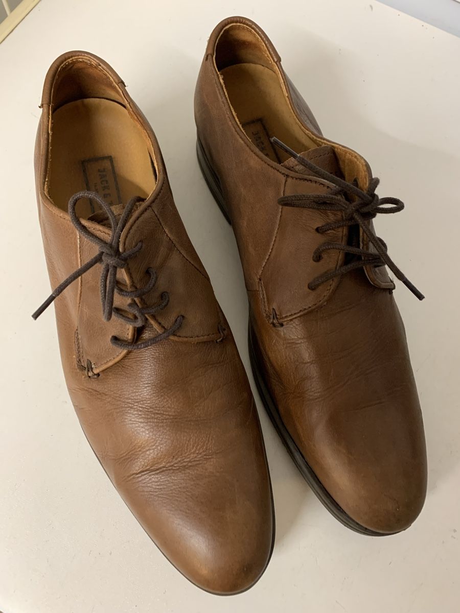 Jack & Jones Scarpe da uomo: Jack & Jones Leder Schnürschuhe, Gr. 45 – Usato da Egg b. Zürich venduto da ohtannenbaum