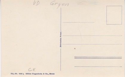 Ansichtskarten: GRYON (VD)  Ansichtskarte mit Ortsansicht. – Gebraucht aus Schlieren von Rapaelli 1