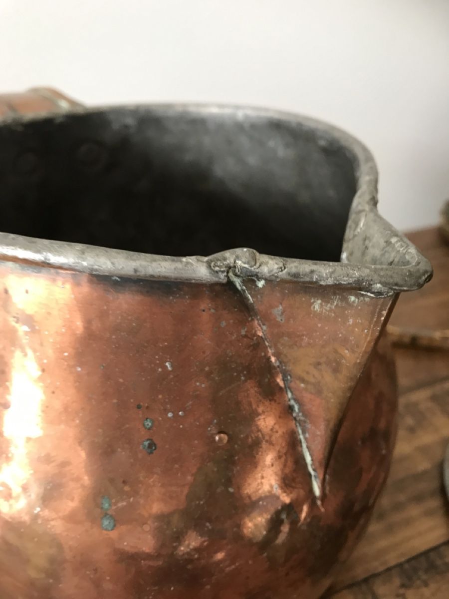 Caraffe: Alter Kupfer Krug mit Deckel – Usato da Rapperswil SG venduto da cosiba01 9