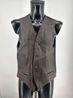 Vintage Leder Weste/ Gilet Gr. M