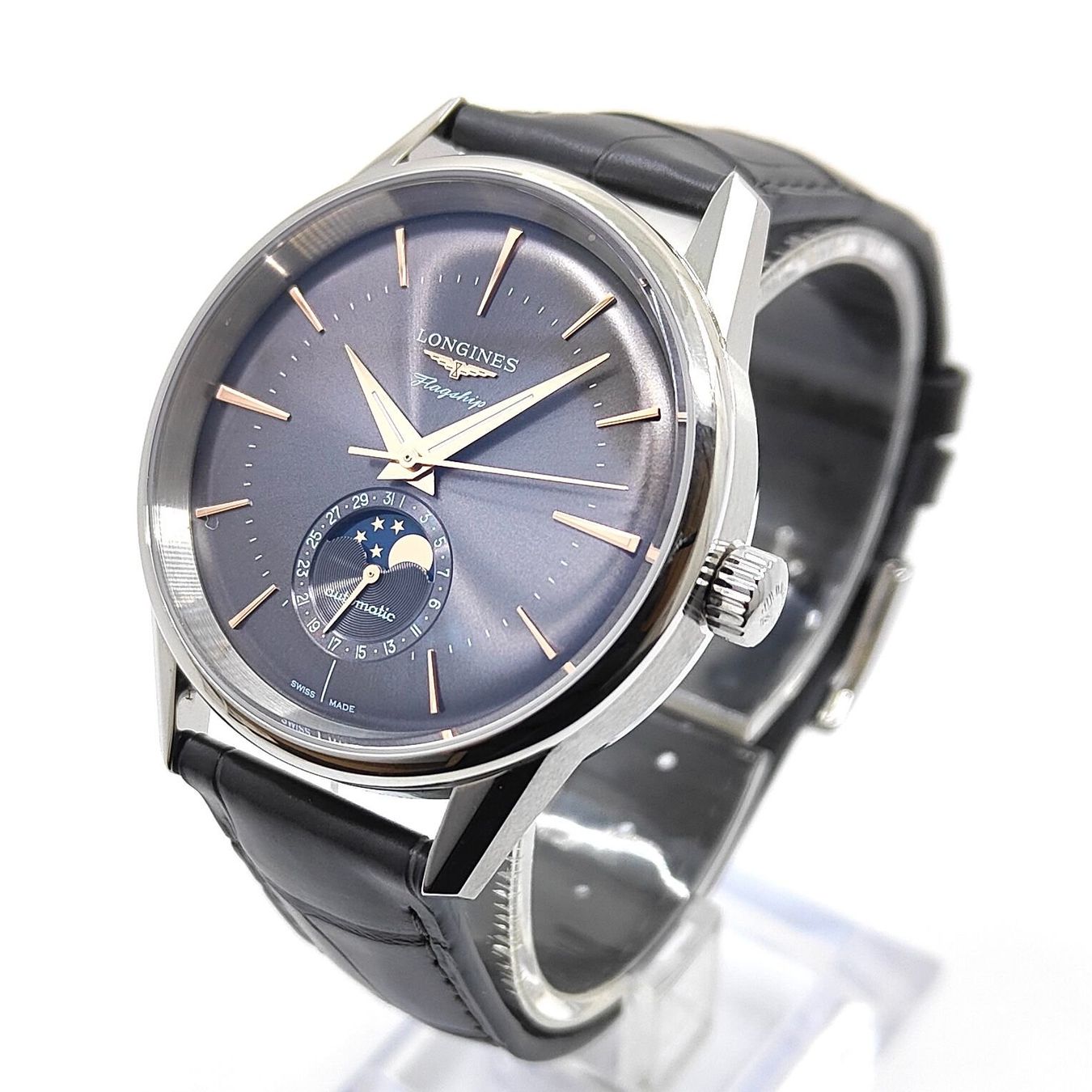 Longines Orologi: Longines Flagship Heritage Moonphase (Full Set 03.2025) – Nuovo (secondo la descrizione) da Montreux venduto da CashPay_Montreux 1