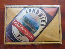 Bier Brauerei Schützengarten Blechschild