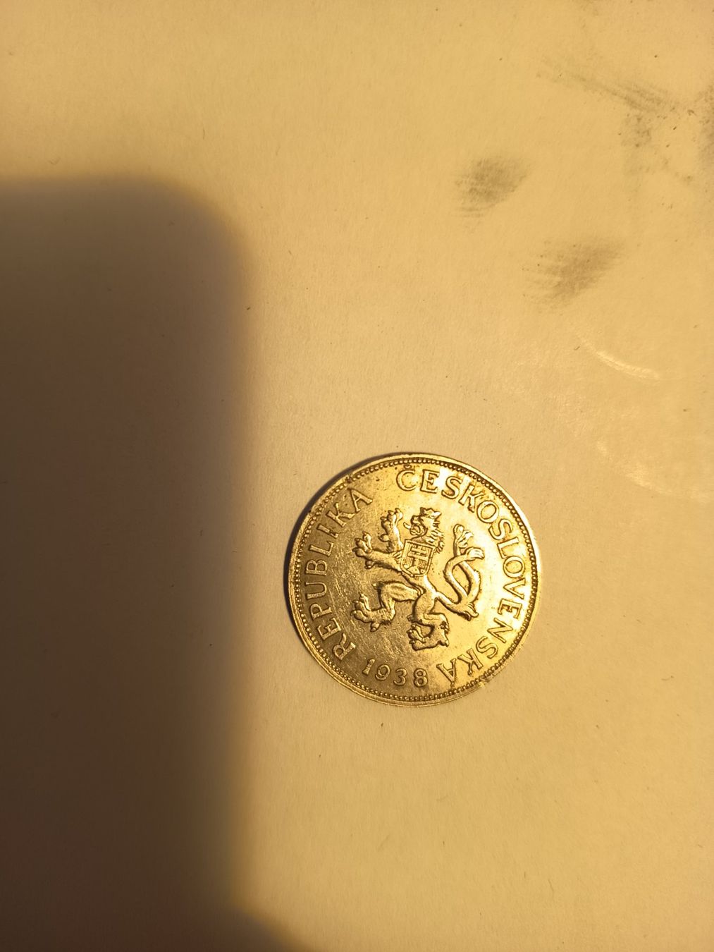 Tutti le monete: 5 kronen 1938 tschechoslowakei   nr 240 – Usato da Wattwil venduto da LuckyLegoandCoins 1