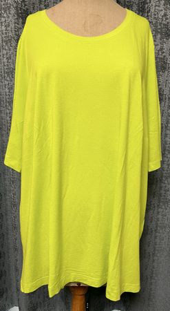 Sempre Piu Shirt, Gr. 52, Neon Grün, Sommerlich leicht!