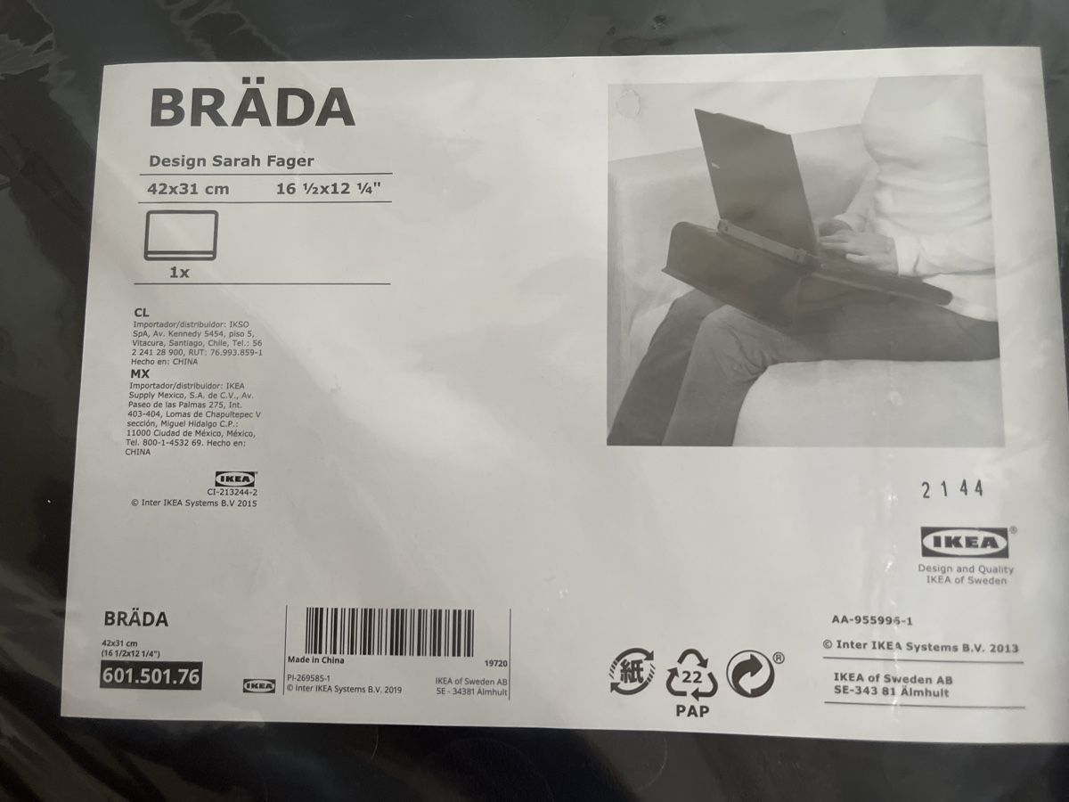 Ikea Tavoli: Ikea BRÄDA Laptoptisch/Notebooktisch, neu & originalverpackt – Nuovo e nell'imballaggio originale da Dübendorf venduto da Gfenni 1