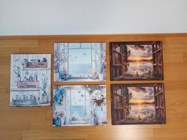 40 cm breit x 30 cmbreit/ 5 entzückende Sonne +Ozean Bilder