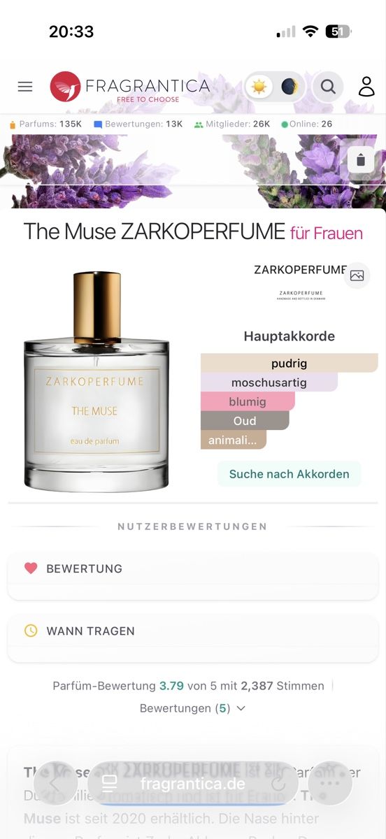 Zarkoperfume Parfum & Eau de Toilette: ZARKOPERFUME The Muse , 2 ml – Gebraucht aus Sursee von nri_g5z8 1