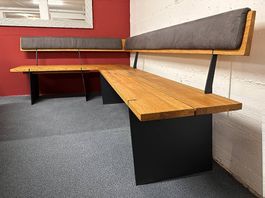 Eckbank ZWEIGL ZB70P Asteiche Rückenpolster 151 x 236 cm