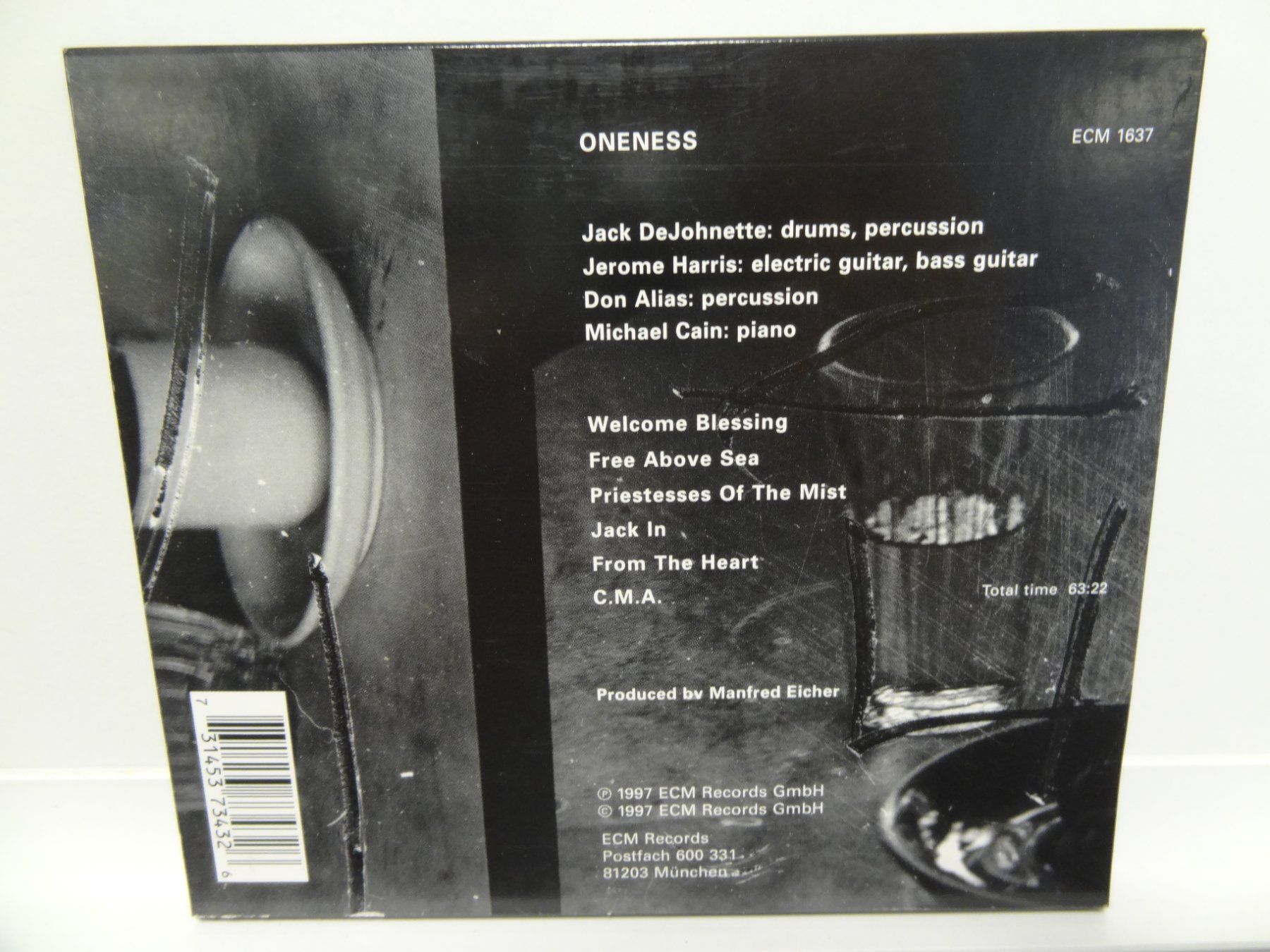 CDs: Jack DeJohnette - Oneness - ECM Records - cd – Gebraucht aus luzern von musicandart 1