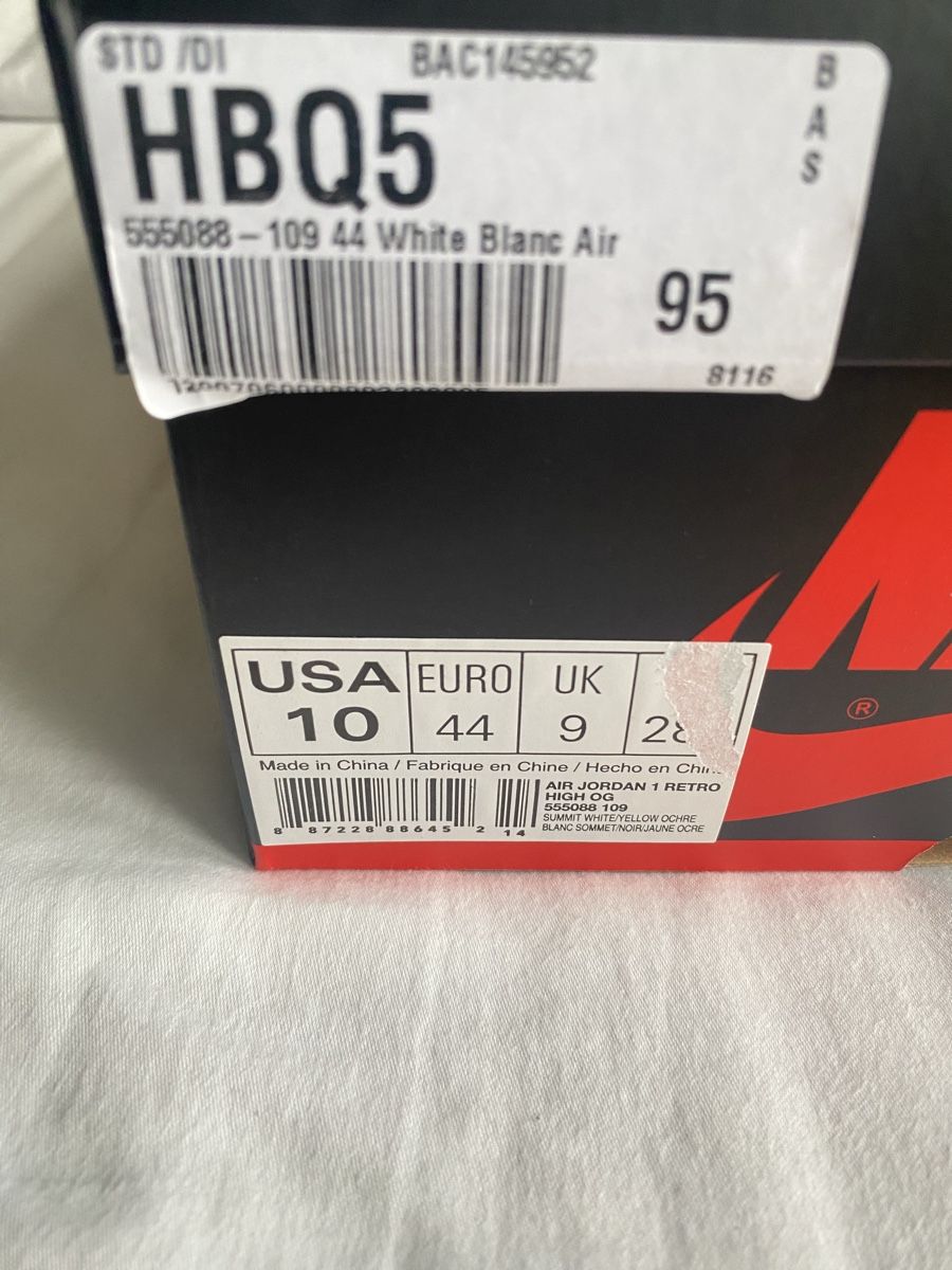Jordan Scarpe da uomo: Air Jordan 1 Retro Yellow Ochre – Usato da Zürich venduto da micha_mm 9