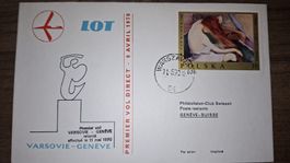 LOT Varsovie - Geneve 11.05.1970