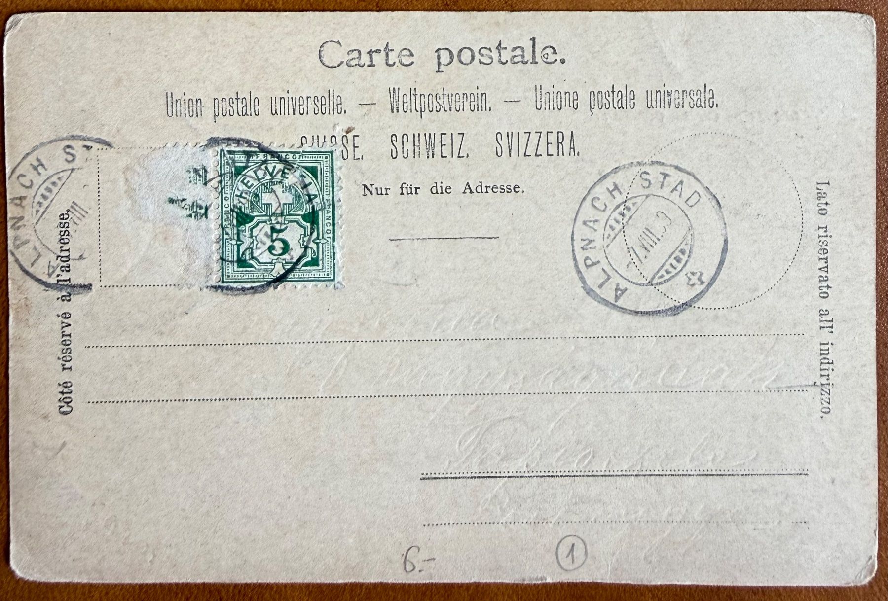Cartoline postali: Luzern - Litho - Dampfschiff 1909 – Usato da Lutry venduto da Ediego 2