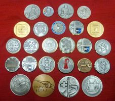 Sammlung von 25 Stück Meisterschaft Medaillen Schweiz