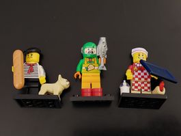 3 Lego  Minifiguren ( Franzose, Hot Dog Verkäufer usw.)