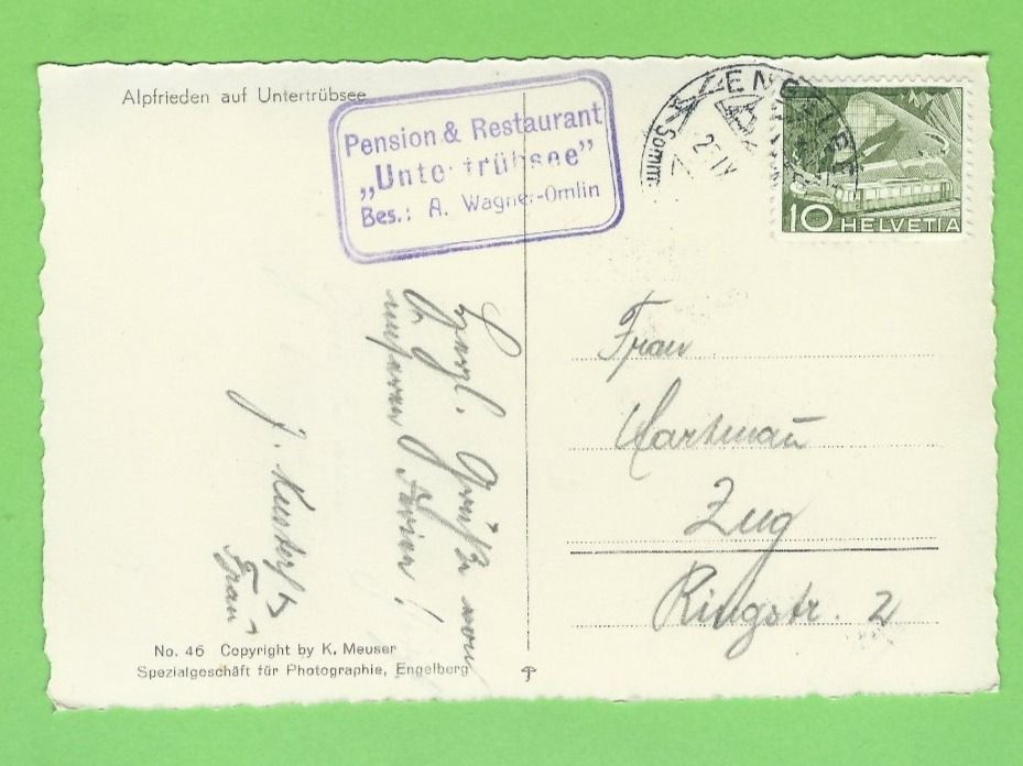 Cartoline postali: Alpfrieden auf Untertrübsee – Usato da Zürich venduto da t24_de 1