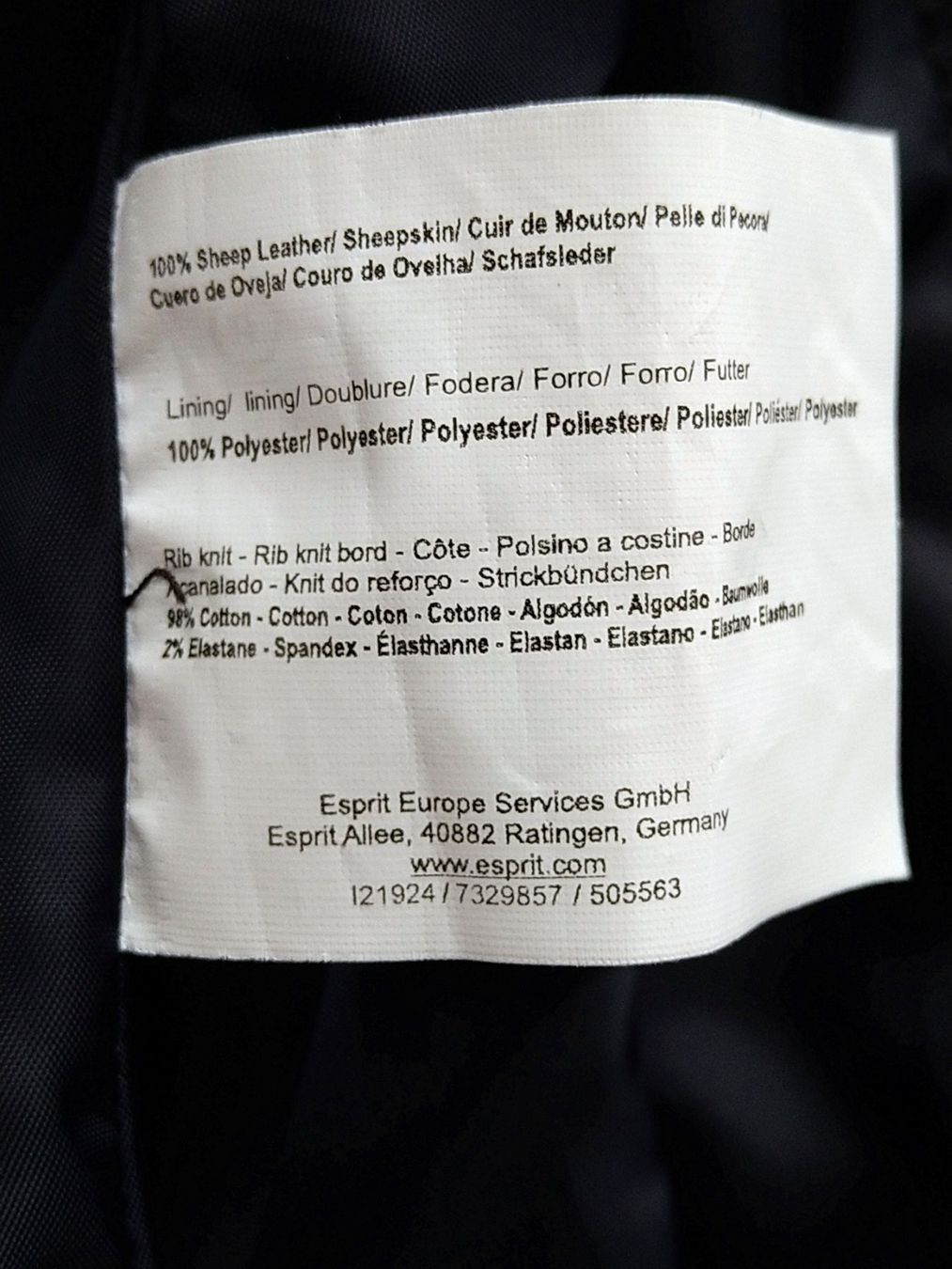 Giacche: Lederjacke schwarz Damen Esprit Gr.34 – Usato da Zürich venduto da Bauer19 4