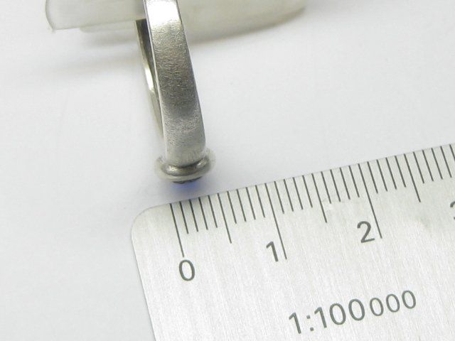 Ringe: feiner Ring Silber 925 blauer Spinell synthetisch Gr. 60 – Gebraucht aus Ermatingen von Decovin 5