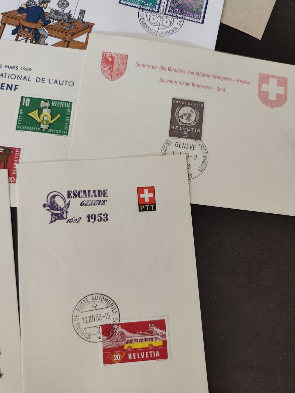 Tutti i francobolli: lot suisse FDC courrier postal chargé oblitérations – Usato da Moléson-s-Gruyères venduto da Greg2707 1