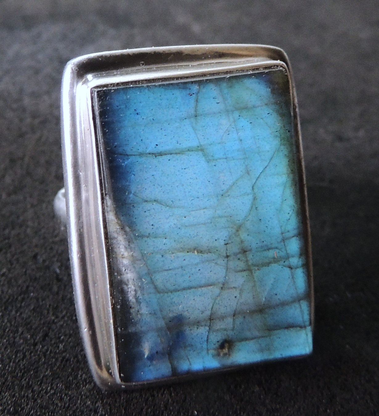 Anelli: Labradorit Silber 925 Fingerring Gr. 56 – Usato da Waldenburg venduto da schaller707 1