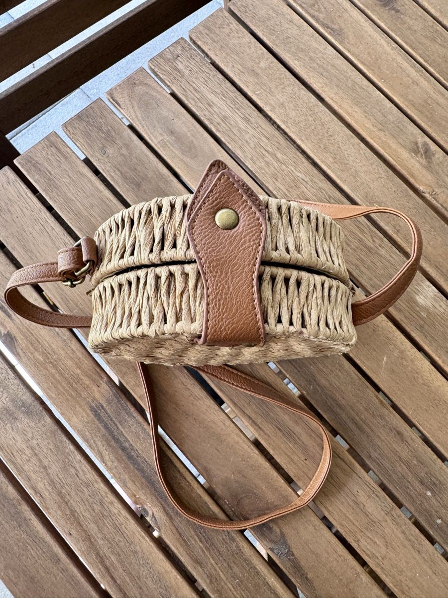 Borse da donna: Rattan Tasche rund  – Nuovo (secondo la descrizione) da Niederwangen BE venduto da Schatam 2