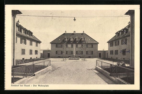 Cartoline postali: Freidorf bei Basel, Der Wohnplatz - Ansi – Usato da Berlin venduto da bartko-reher