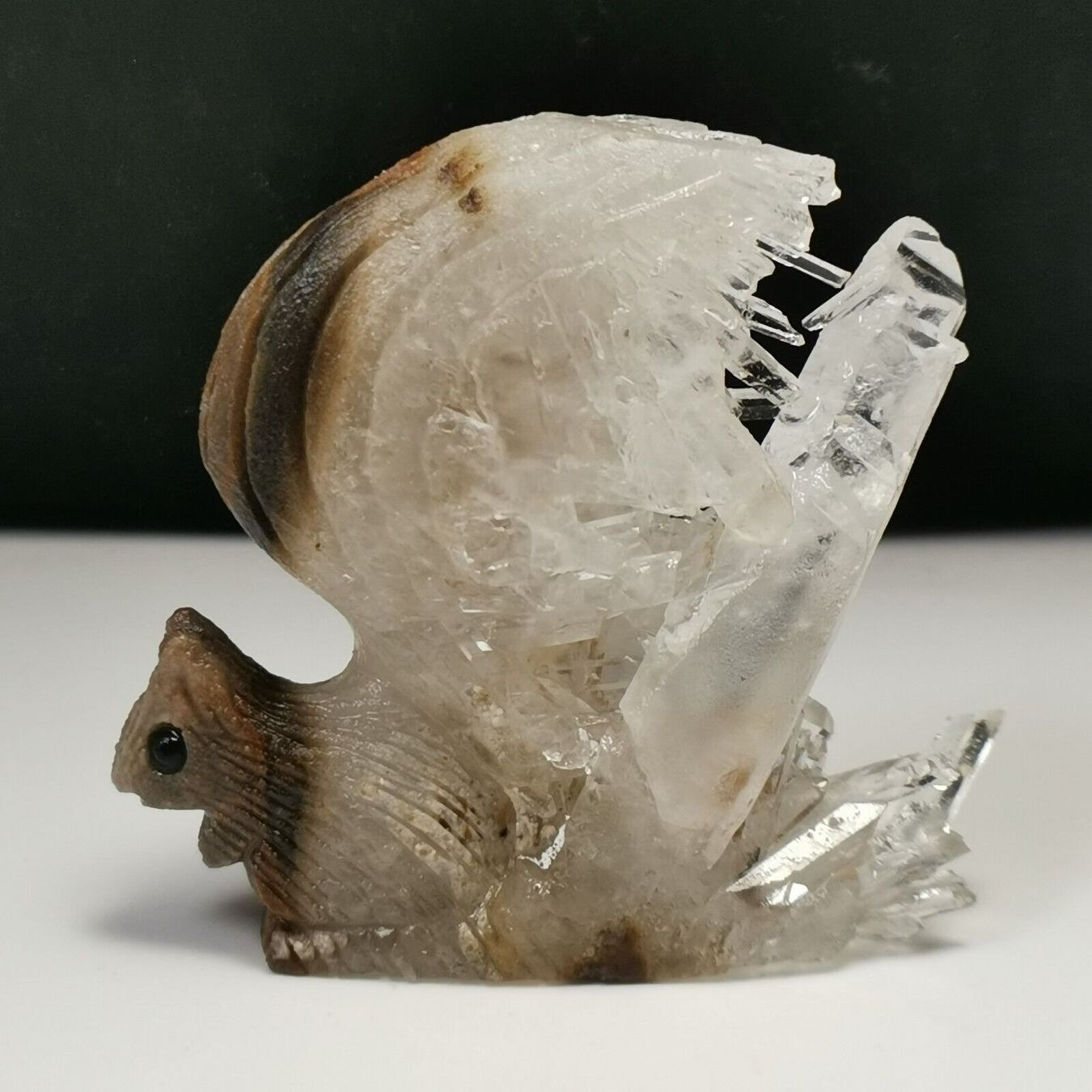 Pietre preziose: Eichhörnchen Statue Bergkristall Edelstein Ecureuil Cristal – Nuovo (secondo la descrizione) da Prilly venduto da ilyria73 6