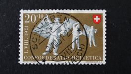 Vollstempel SCHLIEREN SBK B53  2.VIII.51   158