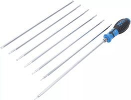 Schraubendreher-Satz Torx, Wechselklingen, extraLang, 8-tlg.