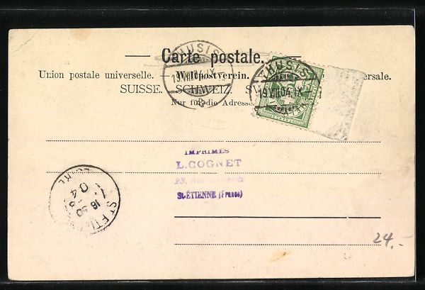 Cartoline postali: Sils, Ortsansicht mit Blick auf Thusis u – Usato da Berlin venduto da bartko-reher 1