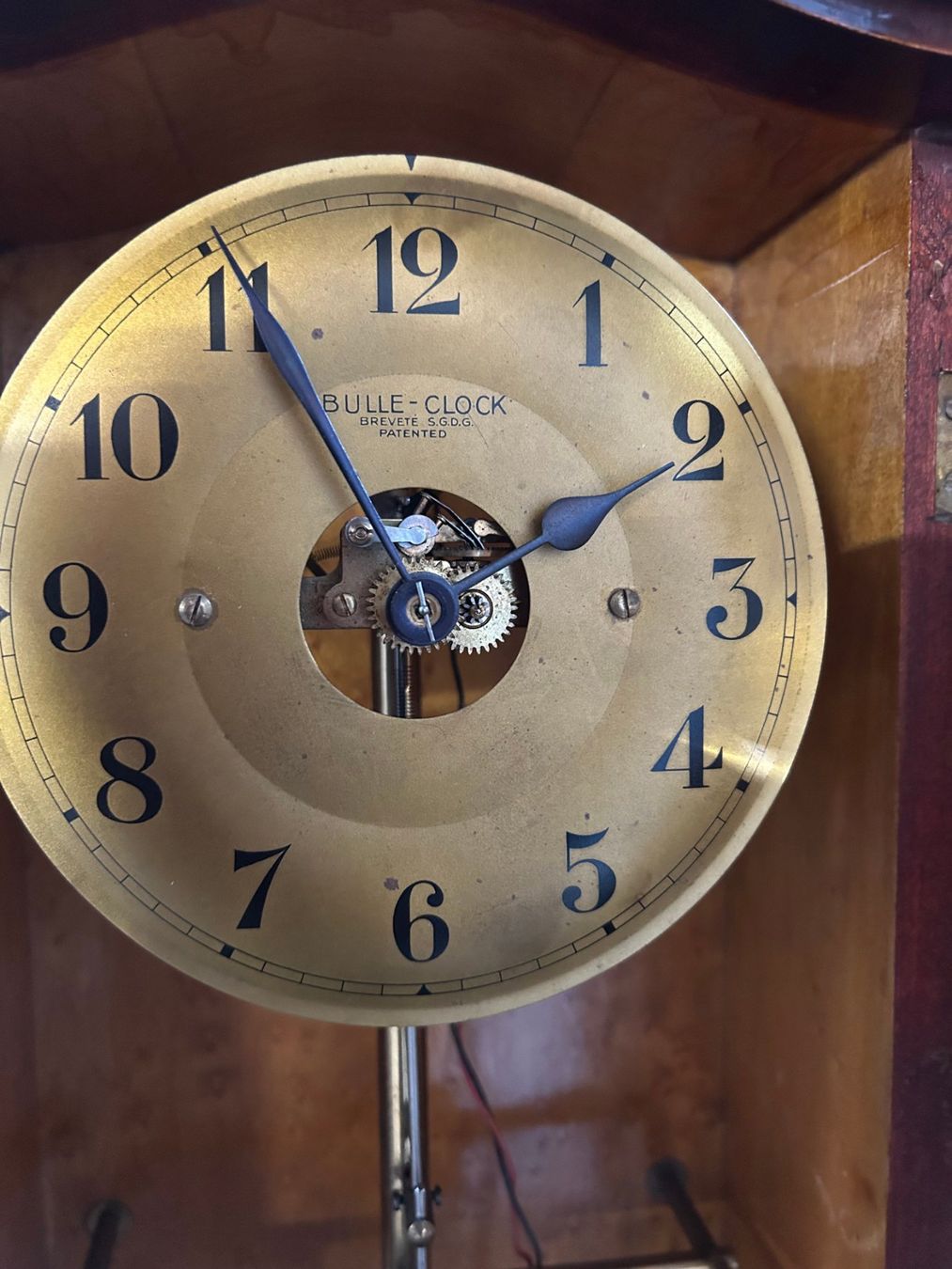 Orologi da terra & Orologi da parete: TOP RAR ELECTRIC BULLE WALL CLOCK um 1920 – Usato da Sugiez venduto da brockicenter 3