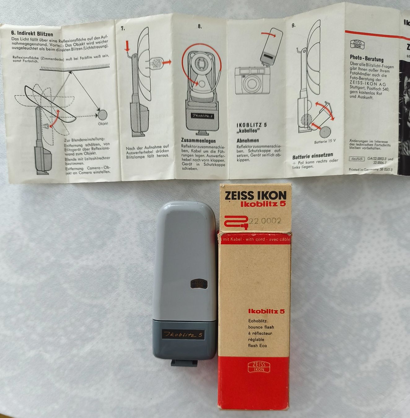 Flashs: Vintage Zeiss Ikon Ikoblitz 5, Echoblitz, Fächerblitz – D'occasion à Zürich par Tanteemma369 7